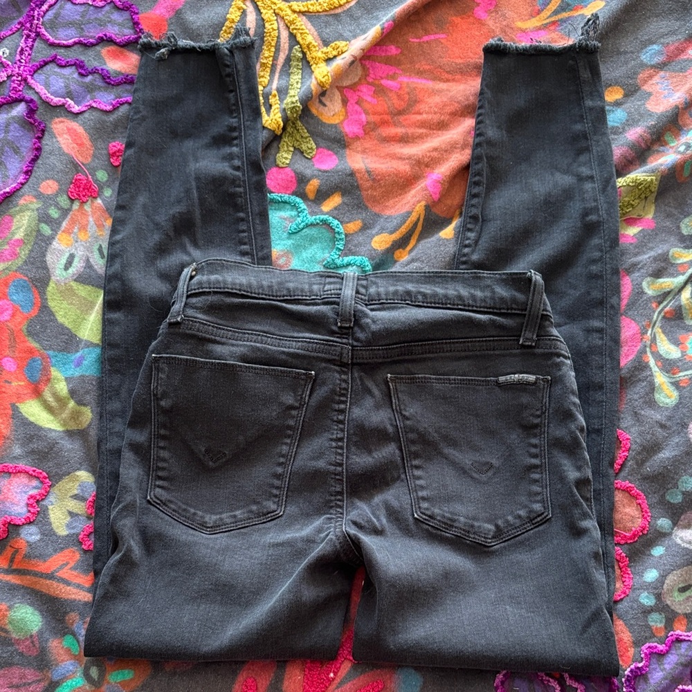 Hudson Jeans Dark Gray Ankle Cropped Women's Jeans